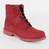 Womens Timberland 6 Inch Nubuck A22Z6 Red Leather Lace Waterproof Walking Boots